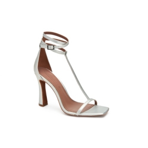 Bcbgmaxazria Ina T strap Dress Sandals Women s Shoes In Dull Silver ModeSens