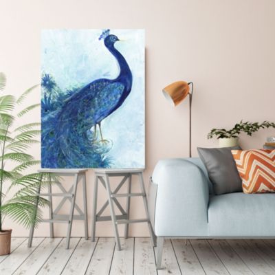 The Blue Peacock Gallery-Wrapped Canvas Wall Art - 16" x 20"