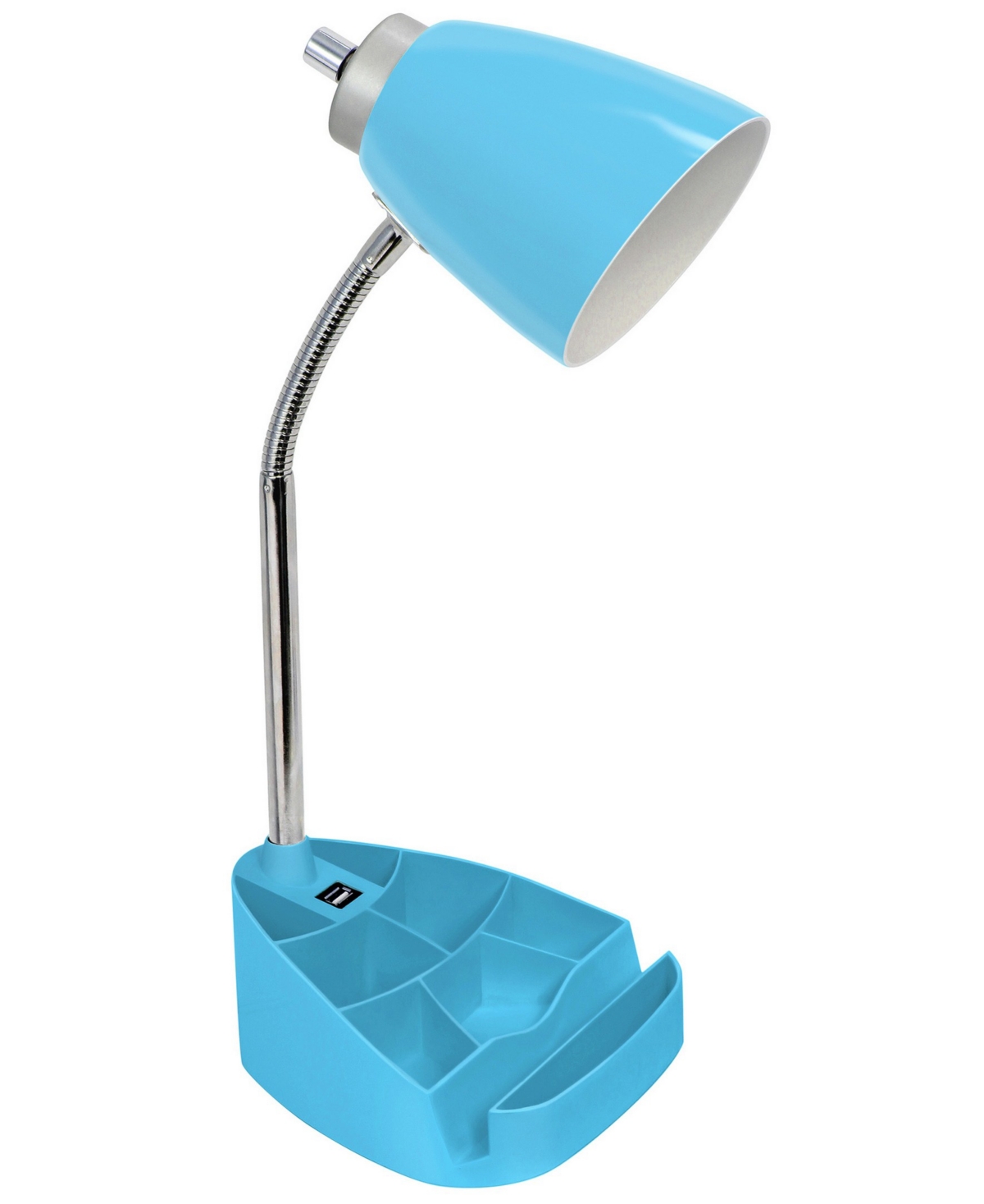 Limelight's Gooseneck Organizer Desk Lamp with iPad Tablet Stand Book Holder and Usb port