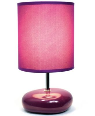 Simple Designs Stonies Small Stone Look Table Bedside Lamp