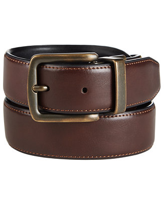 Club Room Men's Reversible Stretch Casual Belt, Created for Macy's - Macy's