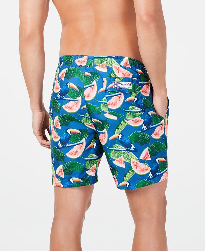 Trunks Surf & Swim Co. Men's Watermelon Tropical-Print 6