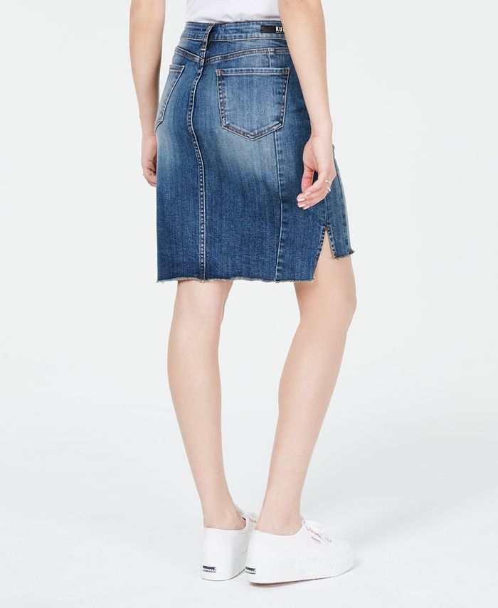 Kut from the Kloth Connie High-Low Denim Skirt & Reviews - Skirts ...