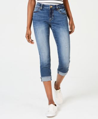 Kut from the Kloth - Amy Crop Straight Leg - Roll Up Fray