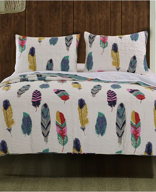 Greenland Home Fashions Dream Catcher Quilt Set 3 Piece Full