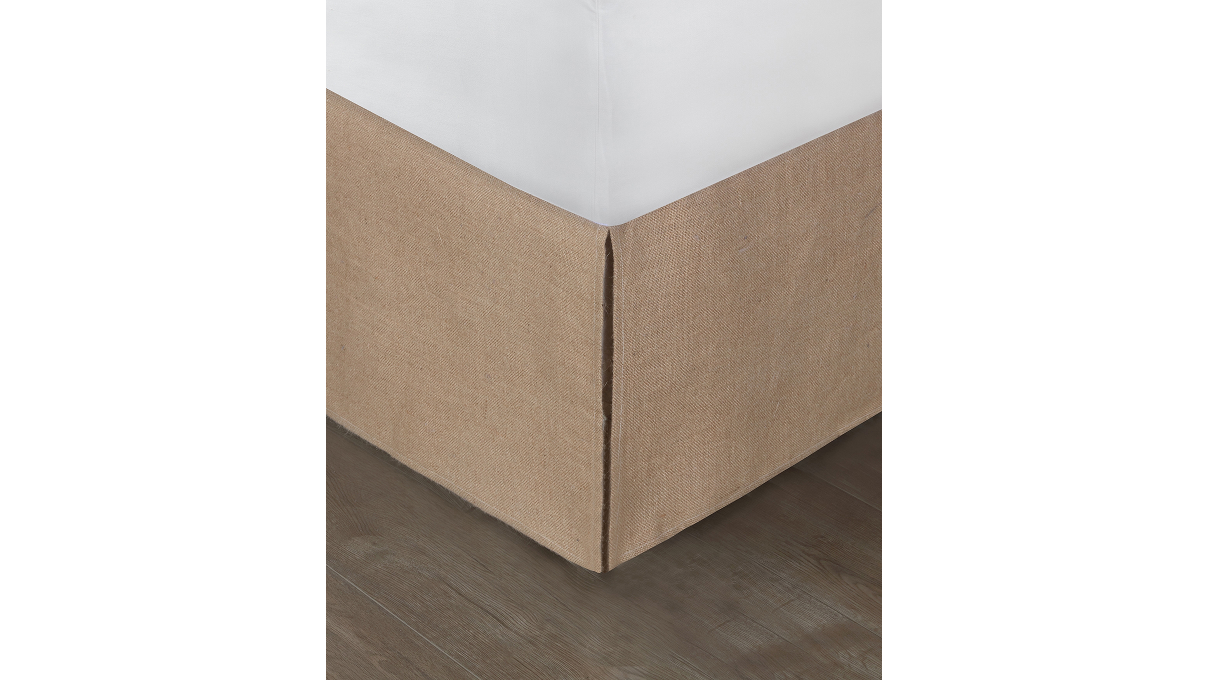 Greenland Home Fashions Burlap 15" Drop Bedskirt, King