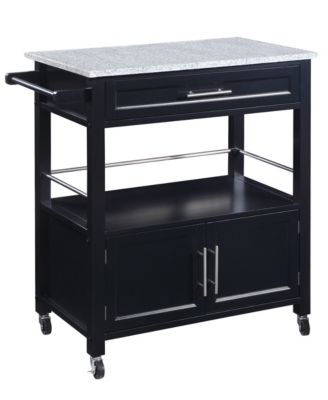Linon Home Décor - Linon Nora Kitchen Cart, Direct Ship
