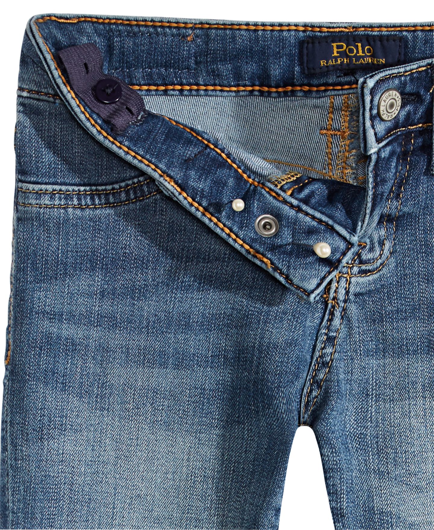 Леггинсы Polo Ralph Lauren Aubrie Denim Leggings для девочек, цвет: Варёный, вариант 1 — фото 5