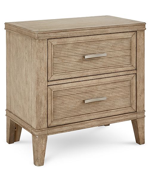 Furniture Beckley Usb Outlet Nightstand Created For Macy S Reviews Furniture Macy S