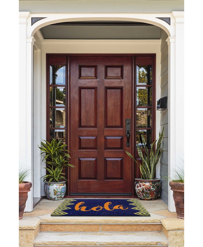 Fab Habitat Doormat Hola 18" x 30", Extra Thick Handwoven, Durable Macy's