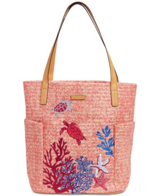 Vera Bradley North South Straw Beach Tote Macy's