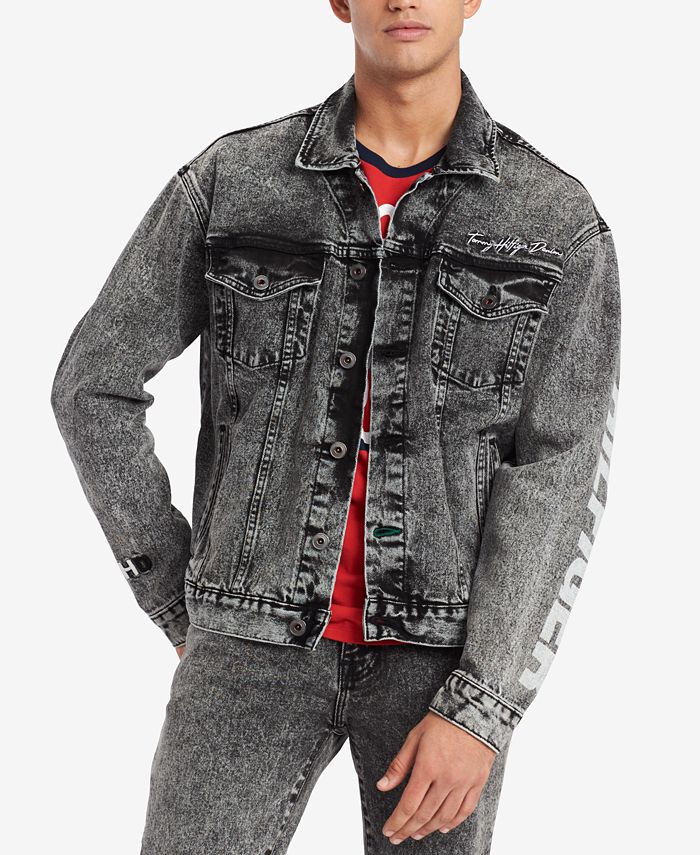 Tommy Hilfiger Men's Washed Denim Jacket, Created for Macy's - Macy's