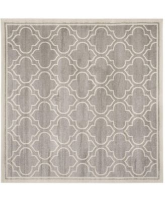 Amherst Light Gray and Ivory 9' x 9' Square Area Rug