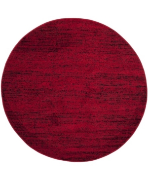 Safavieh Adirondack 117 Red And Black 4' X 4' Round Area Rug