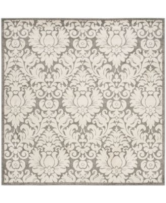 Amherst Dark Gray and Beige 9' x 9' Square Area Rug