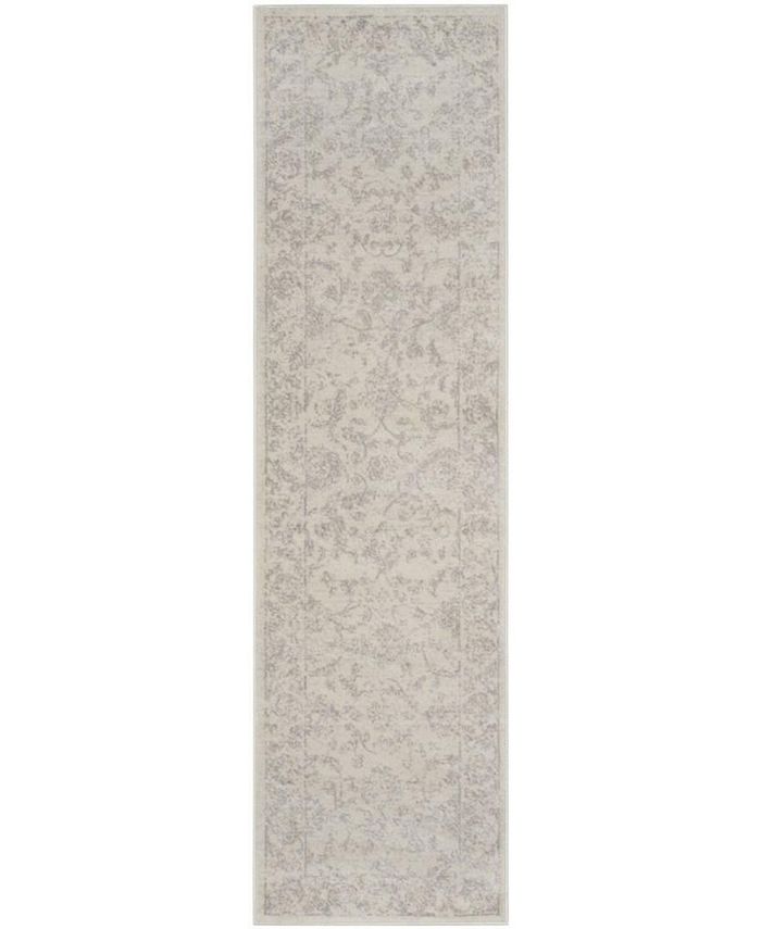 Safavieh Carnegie Cream and Light Grey 2'3" x 12' Runner Area Rug Macy's
