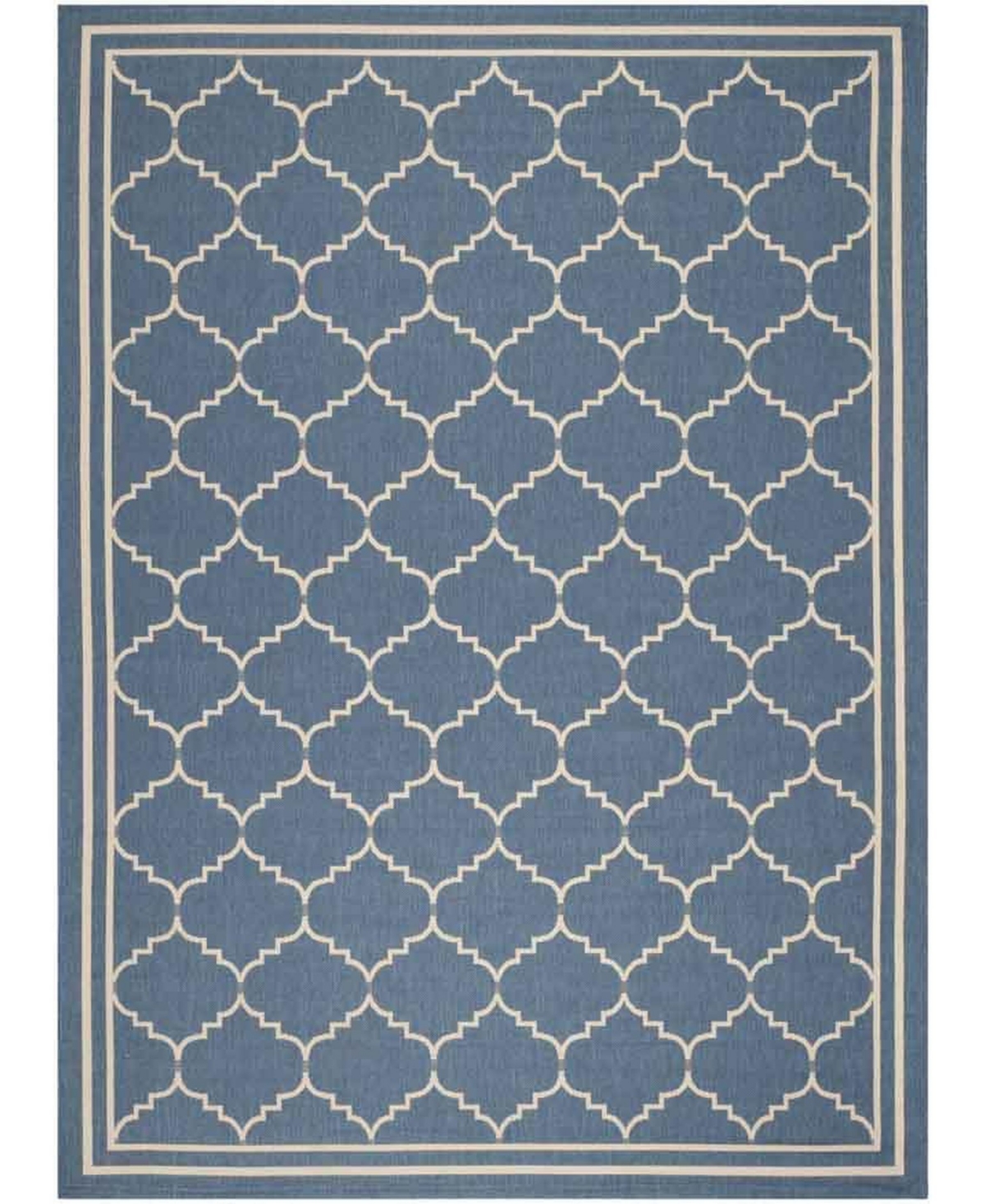 Safavieh Courtyard Blue and Beige 9' x 12' Sisal Weave Outdoor Area Rug - Blue / Bei