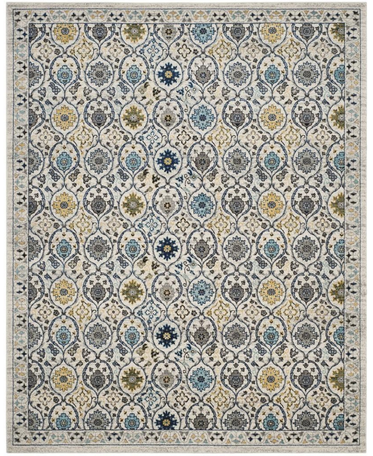 Safavieh Evoke Ivory and Blue 9' x 12' Area Rug - Ivory