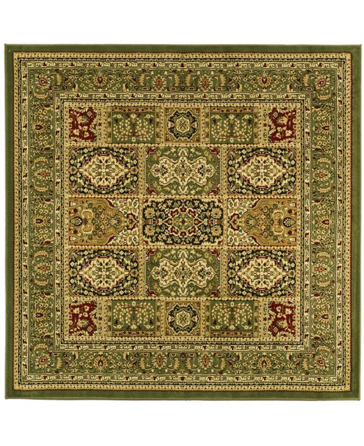 Safavieh Lyndhurst Multi and Green 10' x 10' Square Area Rug - Miscellane