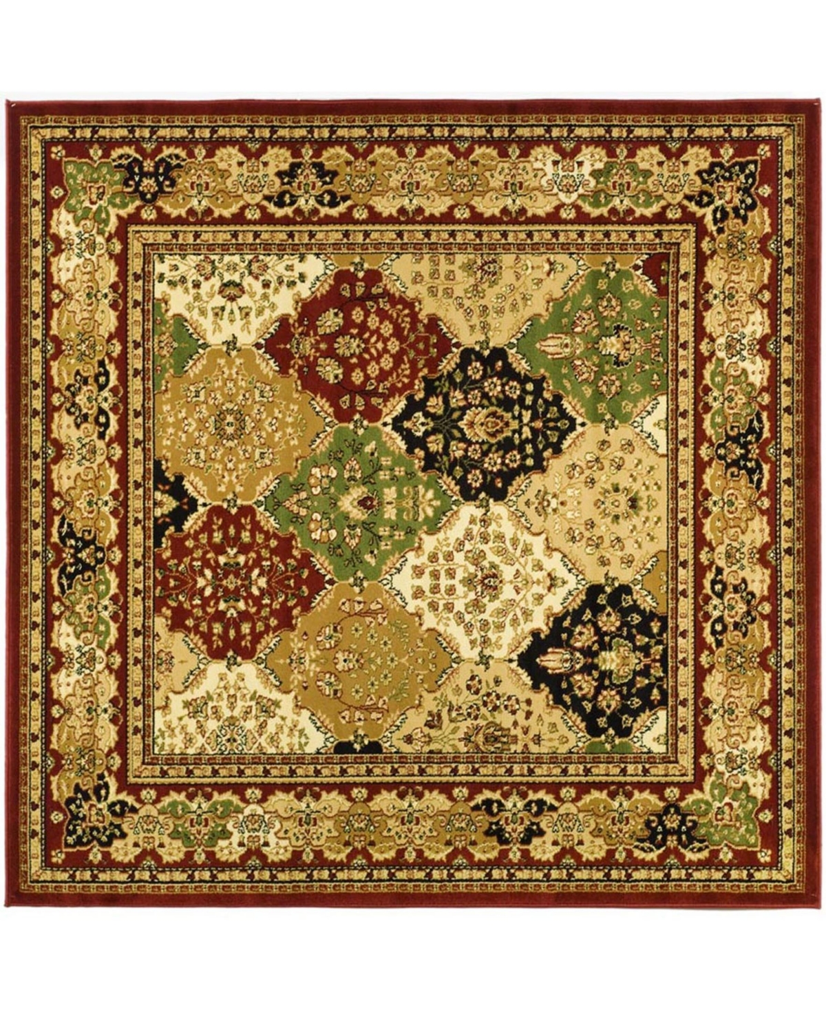 Safavieh Lyndhurst Multi and Red 8' x 8' Square Area Rug - Miscellane