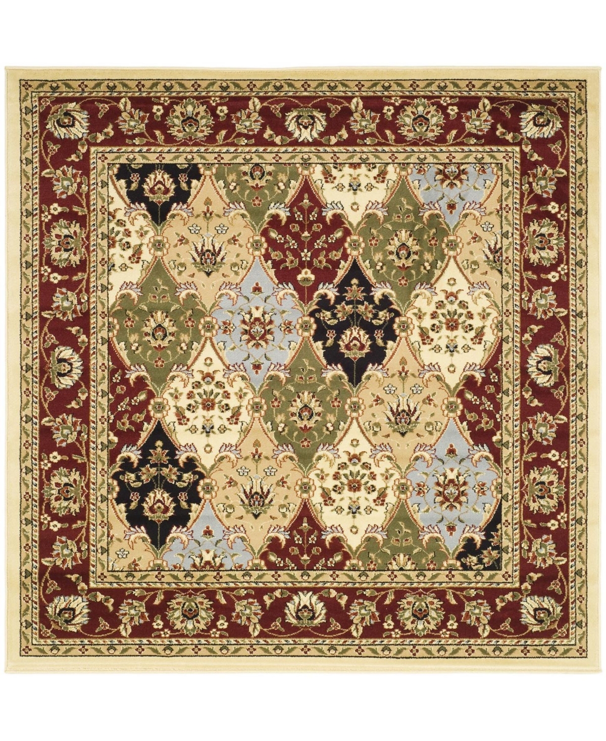 Safavieh Lyndhurst Multi and Red 8' x 8' Square Area Rug - Miscellane