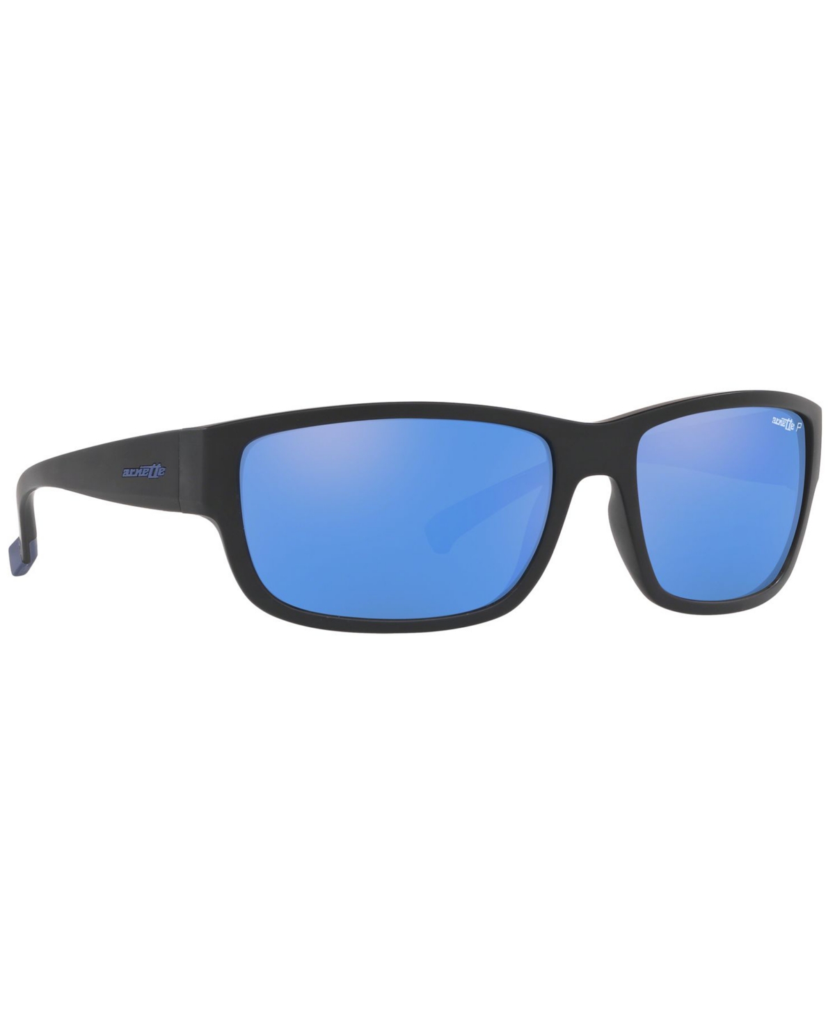 Shop Arnette Polarized Sunglasses , An4256 62 In Matte Black,dark Grey Mirror Water