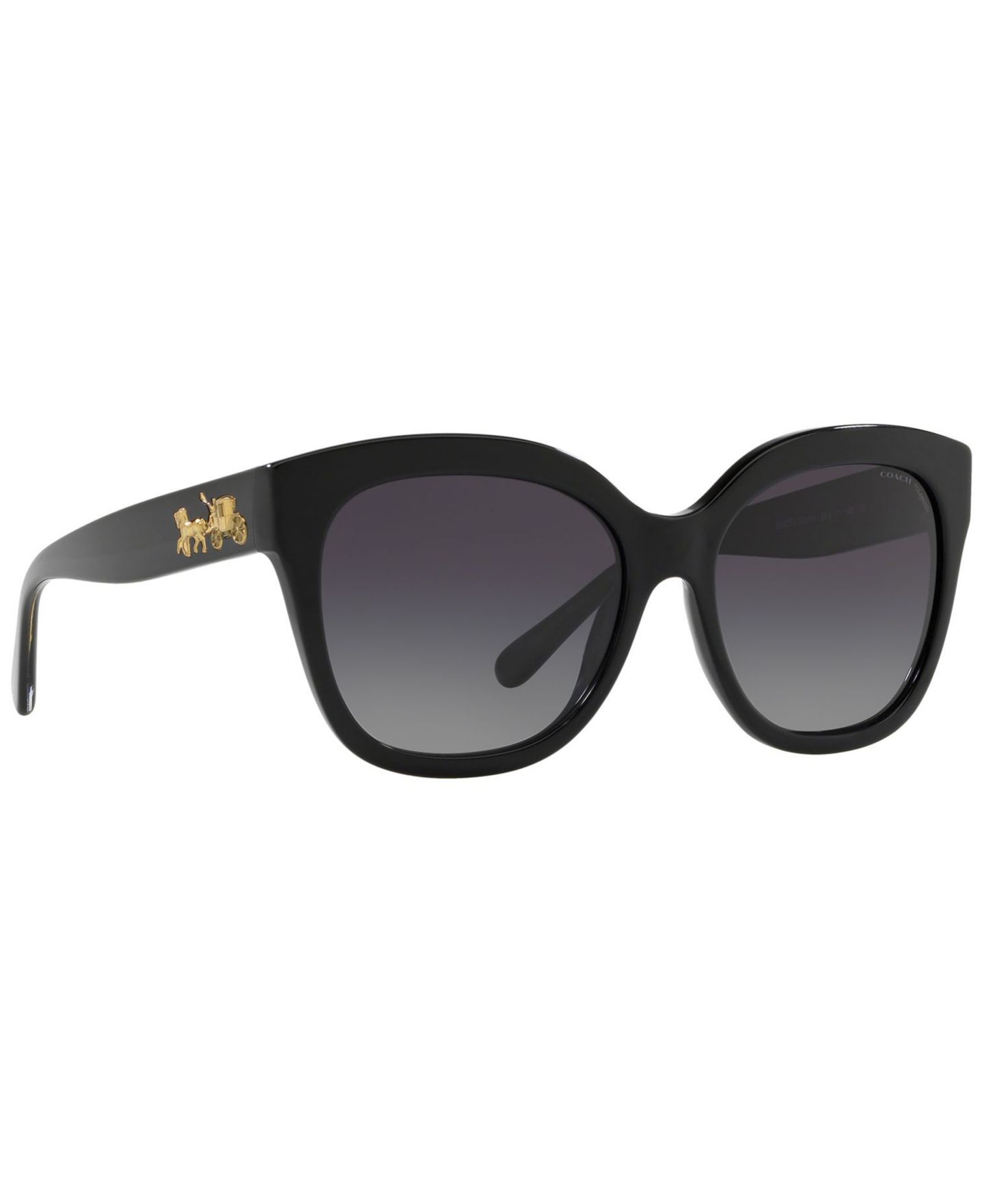 Женские солнцезащитные очки COACH Polarized Sunglasses, HC8264 L1083, цвет: Чёрный / Серый градиентный — фото 3