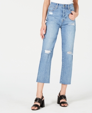 KENDALL + KYLIE RIPPED CROPPED JEANS