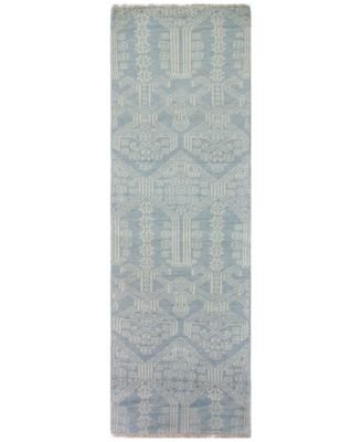 Bashian - Carah CRH-108 Light Blue 2'6" x 8' Runner Area Rug