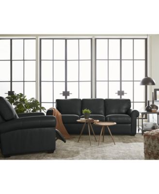 Furniture Orid Roll Arm Leather Sectional And Sofa Collection, Created for Macy's