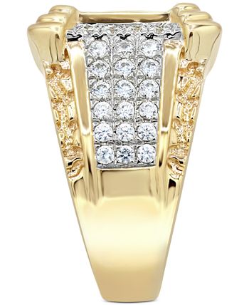 Macy's - Men's Diamond Cluster Ring (2-1/4 ct. t.w.) in 10k Gold or 10k White Gold