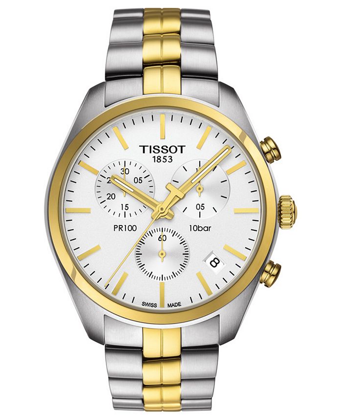 tissot pr100 two tone