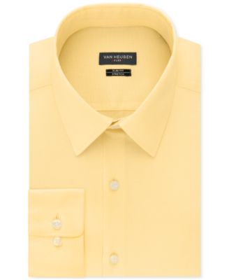 Van heusen men's dress shirt slim fit flex collar stretch solid new arrivals