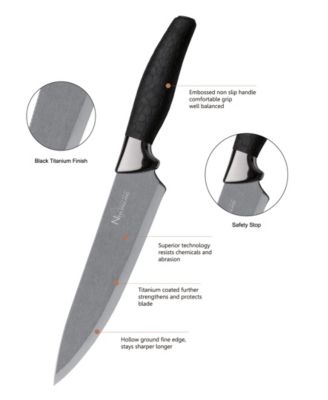 7 Piece Titanium Coated Cutlery Set