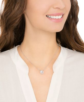 swarovski floating crystal pendant necklace