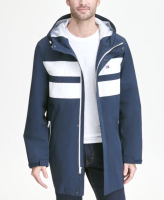 tommy hilfiger hooded rain jacket