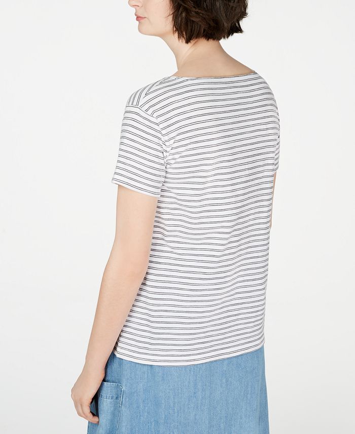 Eileen Fisher Organic Cotton Striped Top, Created for Macy's - Macy's