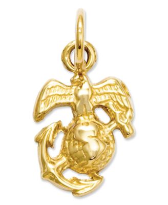 marine corps necklace charm