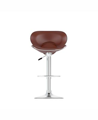 CorLiving Curved Form Fitting Adjustable Barstool In Leatherette, Set ...