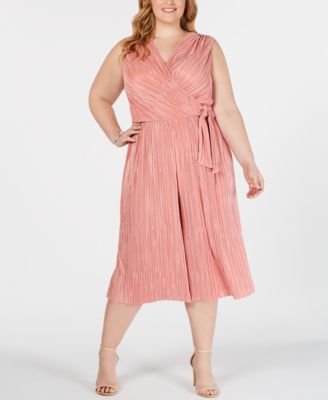 pleated jumpsuit plus size