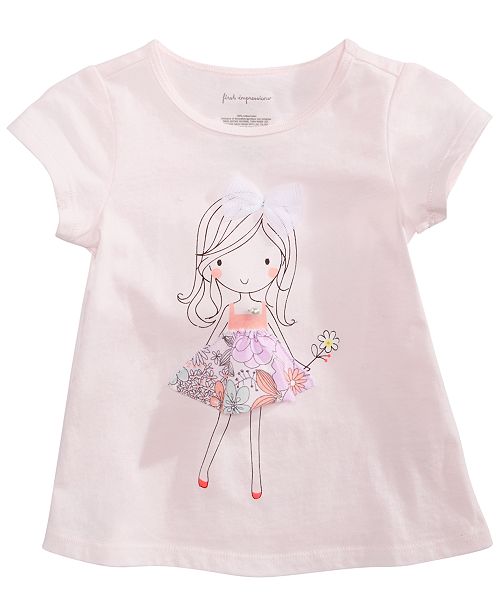 First Impressions Toddler Girls Flower Girl Graphic T Shirt