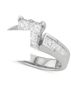 image of Diamond Princess Quad Cluster Engagement Ring (2-1/7 ct. t.w.) in 14k White Gold