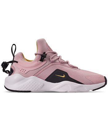 Women's air huarache city 2025 move shoes - plum/black/white