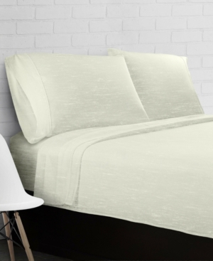 Heather Jersey Knit 3-Piece Sheet Set - Twin Bedding