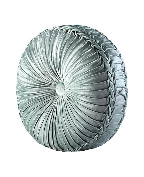 J Queen New York J Queen Colette Tufted Round Decorative Pillow
