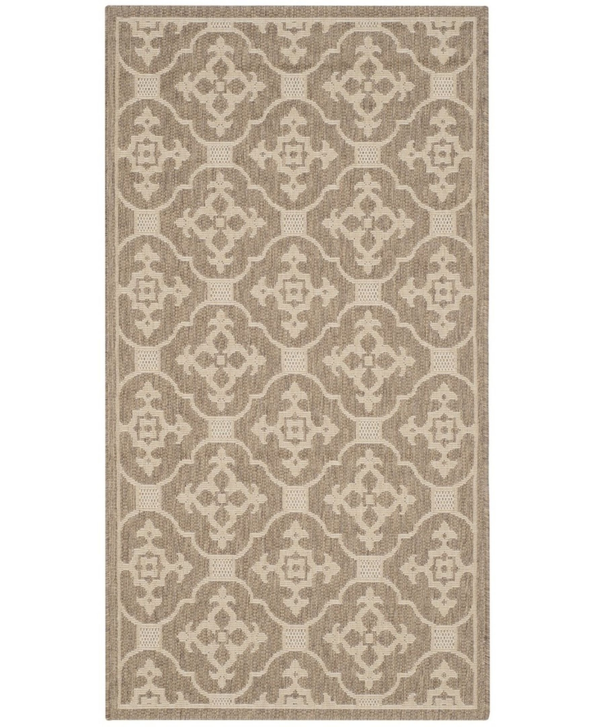 Safavieh Courtyard CY6564 and Creme 5'3" x 7'7" Sisal Weave Outdoor Area Rug