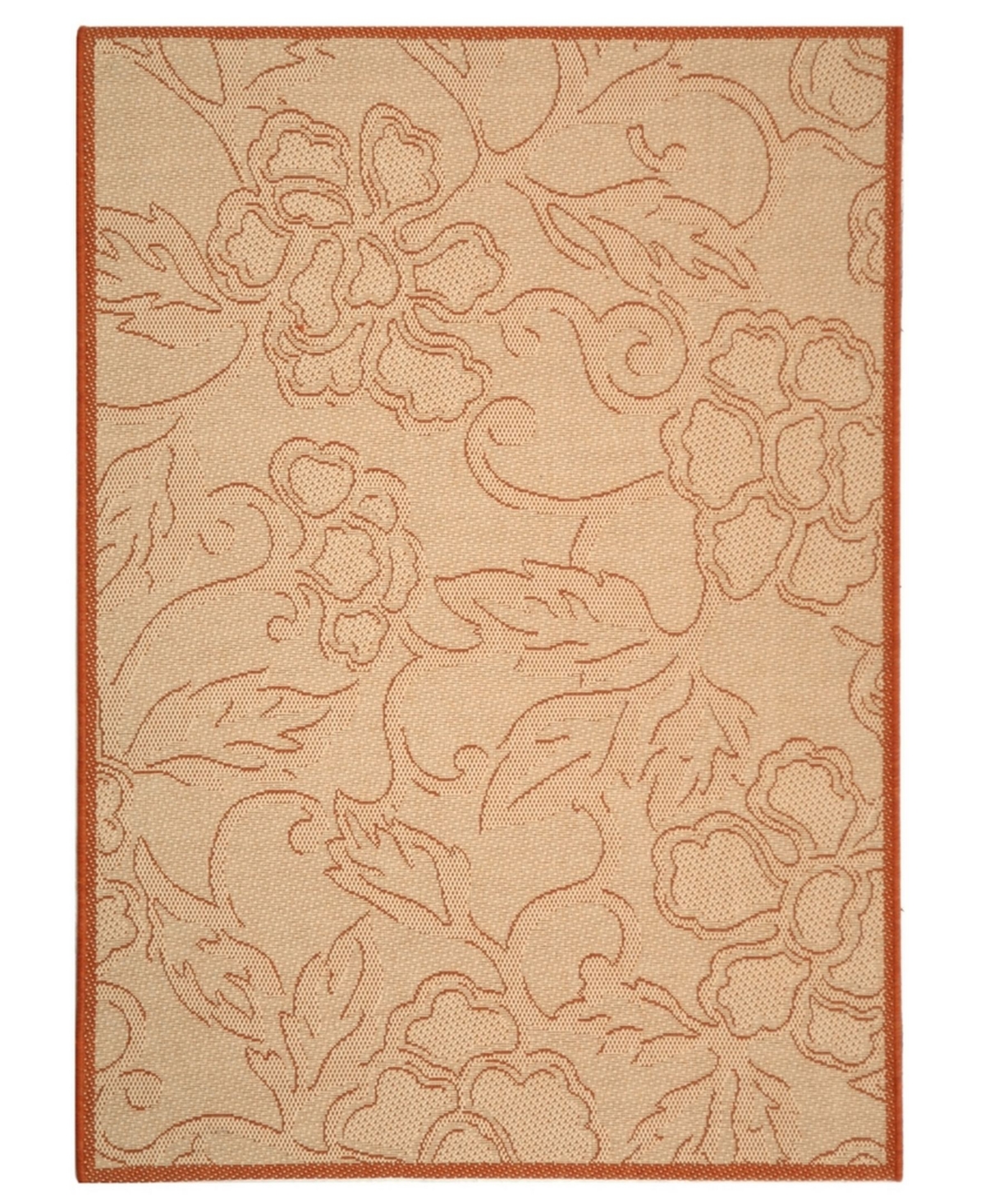 Safavieh Courtyard Natural and Terra 9' x 12' Outdoor Area Rug - Natural /