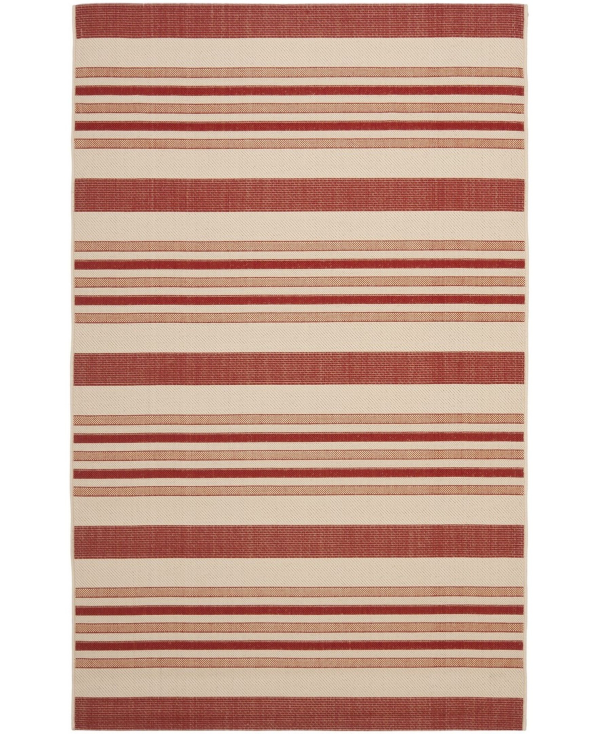 Safavieh Courtyard Beige and Red 9' x 12' Outdoor Area Rug - Beige / Re