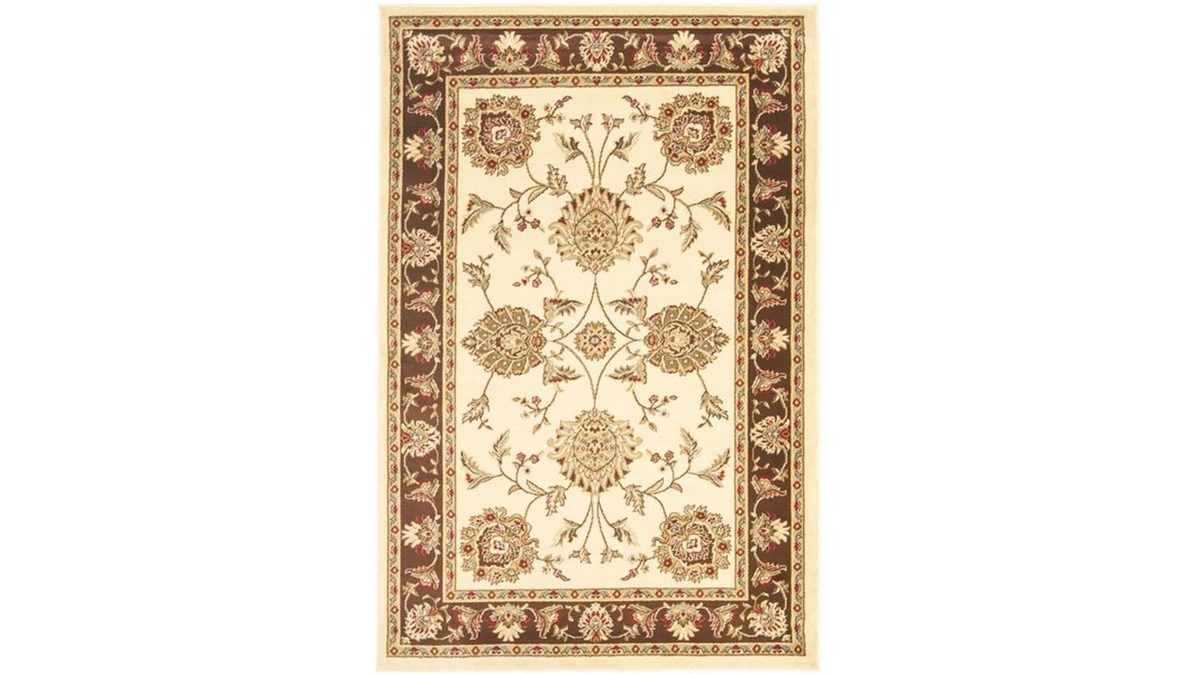 Safavieh Lyndhurst LNH555 Ivory and Brown 5'3" x 7'6" Area Rug