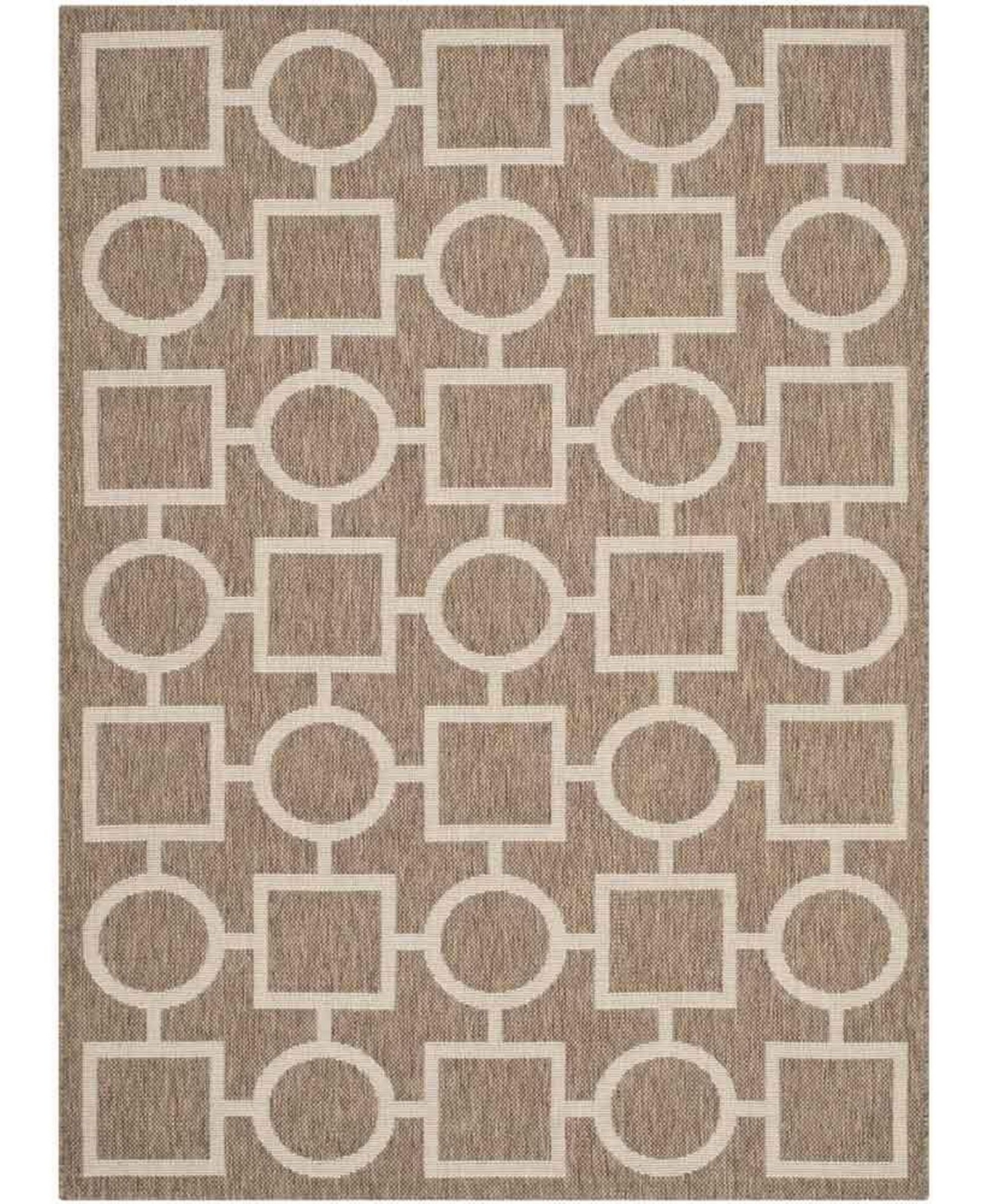 Safavieh Courtyard CY6925 and Bone 5'3" x 7'7" Sisal Weave Outdoor Area Rug